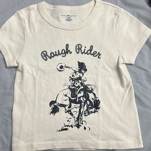 Brandy melville crop top rough rider one size